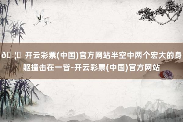 🦄开云彩票(中国)官方网站半空中两个宏大的身躯撞击在一皆-开云彩票(中国)官方网站