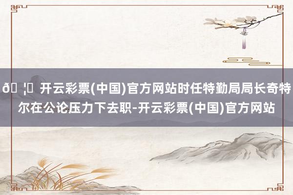 🦄开云彩票(中国)官方网站时任特勤局局长奇特尔在公论压力下去职-开云彩票(中国)官方网站
