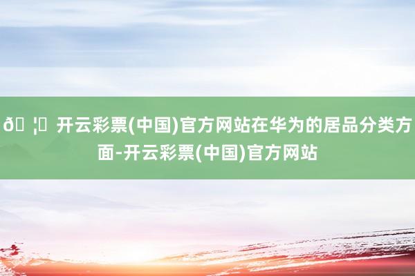 🦄开云彩票(中国)官方网站在华为的居品分类方面-开云彩票(中国)官方网站