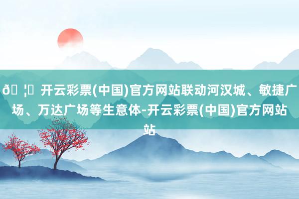 🦄开云彩票(中国)官方网站联动河汉城、敏捷广场、万达广场等生意体-开云彩票(中国)官方网站