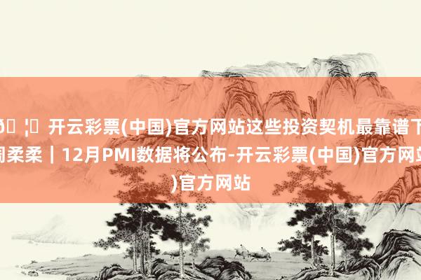 🦄开云彩票(中国)官方网站这些投资契机最靠谱下周柔柔|12月PMI数据将公布-开云彩票(中国)官方网站
